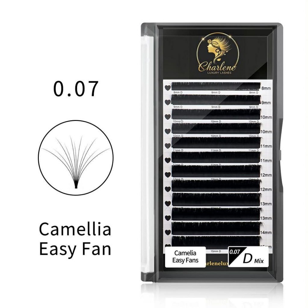 Camellia easy fan 0.07 eyelash extensions
