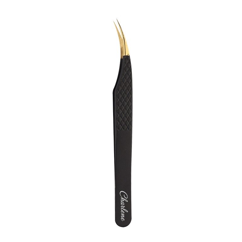 Dolphin curved tip lash isolation tweezers